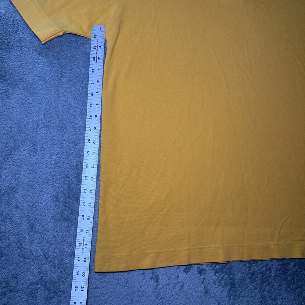 West Virginia University Men's XL Cutter & Buck Short Sleeve Yellow Polo Shirt - Picture 12 of 16